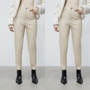 Zara Faux leather pants